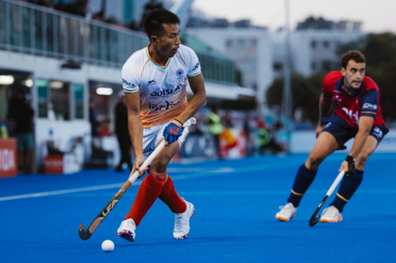 இந்திய ஹாக்கி அணி, ஸ்பெயினுக்கு எதிரான போட்டியில் 3-4 என தோல்வி
