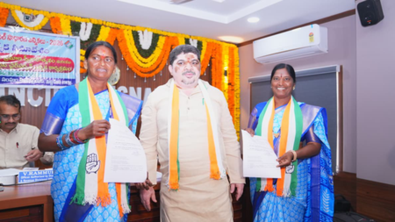 தெலங்கானா நகராட்சி தேர்தல்: காங்கிரசுக்கு பெரும் வெற்றி