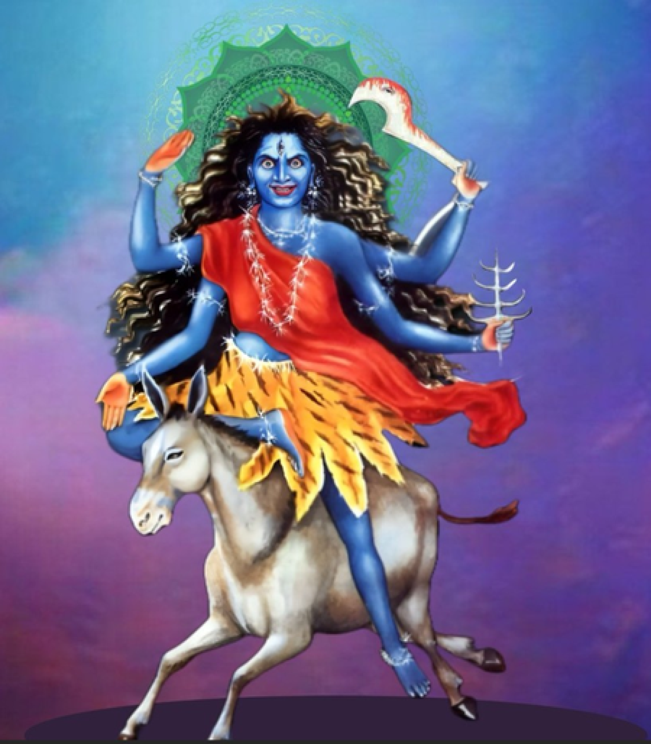 பிரதமர் மோடி மா காலராத்திரிக்கு நமஸ்காரம் செய்தார்