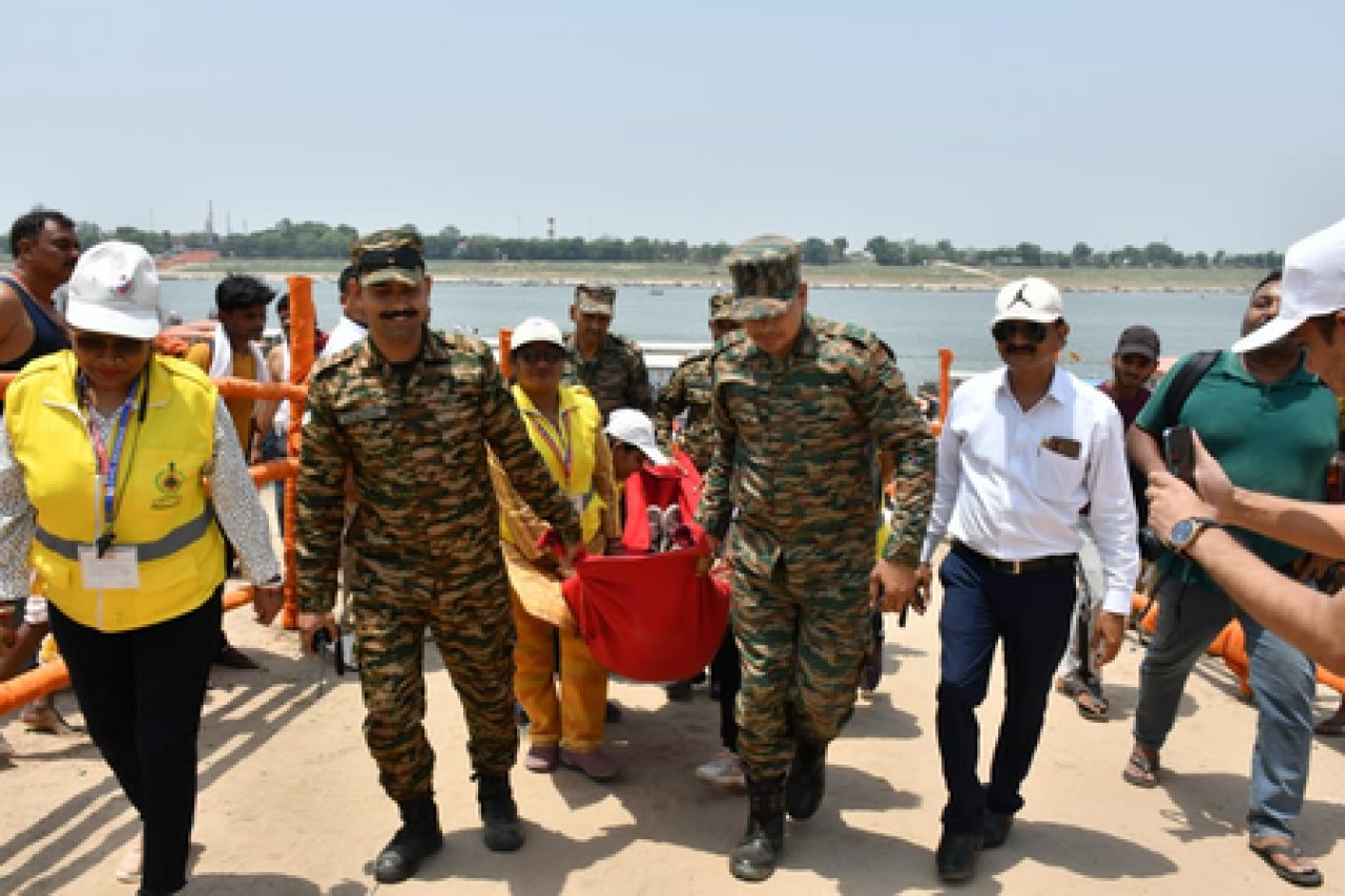 இந்திய இராணுவம் புயல் நிவாரண mock drill நடத்தியது