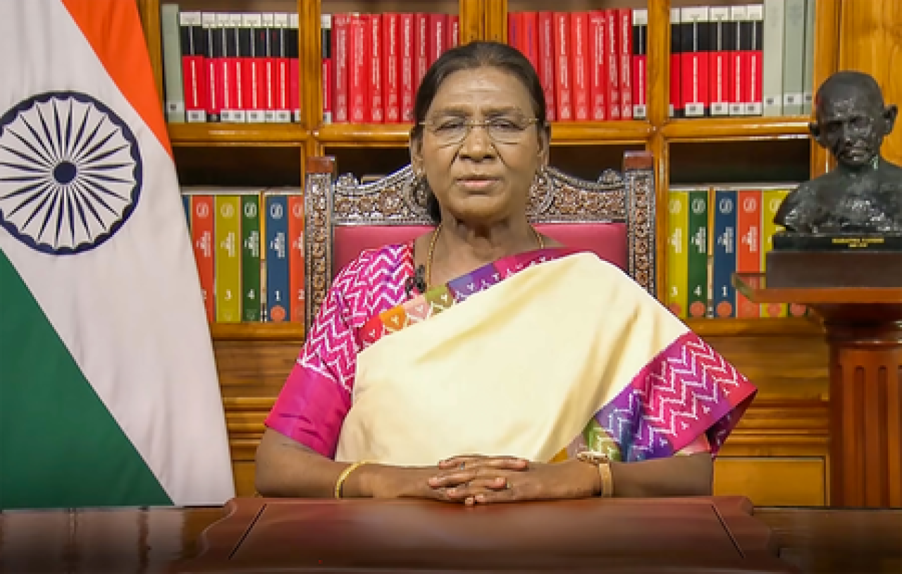 இந்தியாவின் சுதந்திரத்தை நினைவூட்டும் உரை: ஜனாதிபதி த்ரோபதி முர்மு இந்தியாவின் சுதந்திரத்தை நினைவூட்டும் உரை: ஜனாதிபதி த்ரோபதி முர்மு