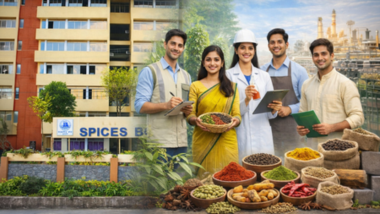 எஸ்சி/எஸ்டி விண்ணப்பதாரர்களுக்கு வாய்ப்பு: ஸ்பைசஸ் போர்டில் 21 பயிற்சி பணிகள்